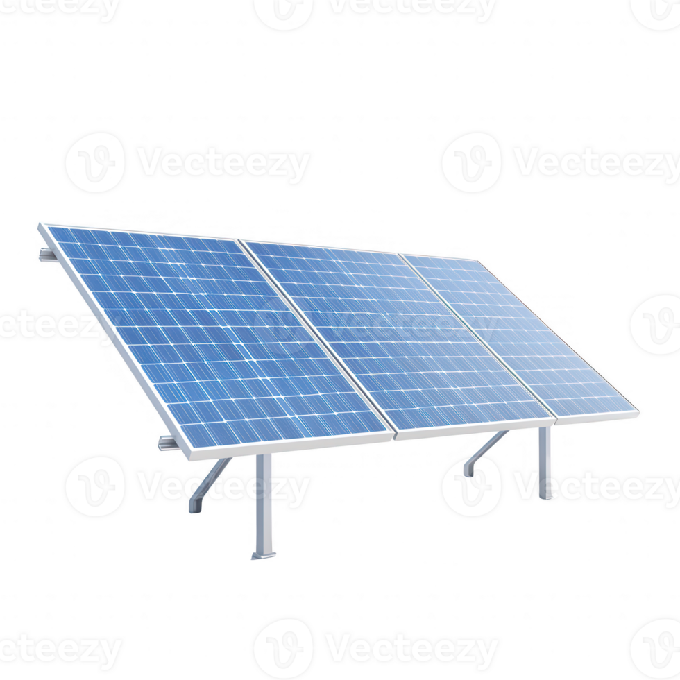 Solar panel system designed for renewable energy generation, showcasing sustainable technology. Ideal for eco-friendly projects and innovations in energy conservation. png