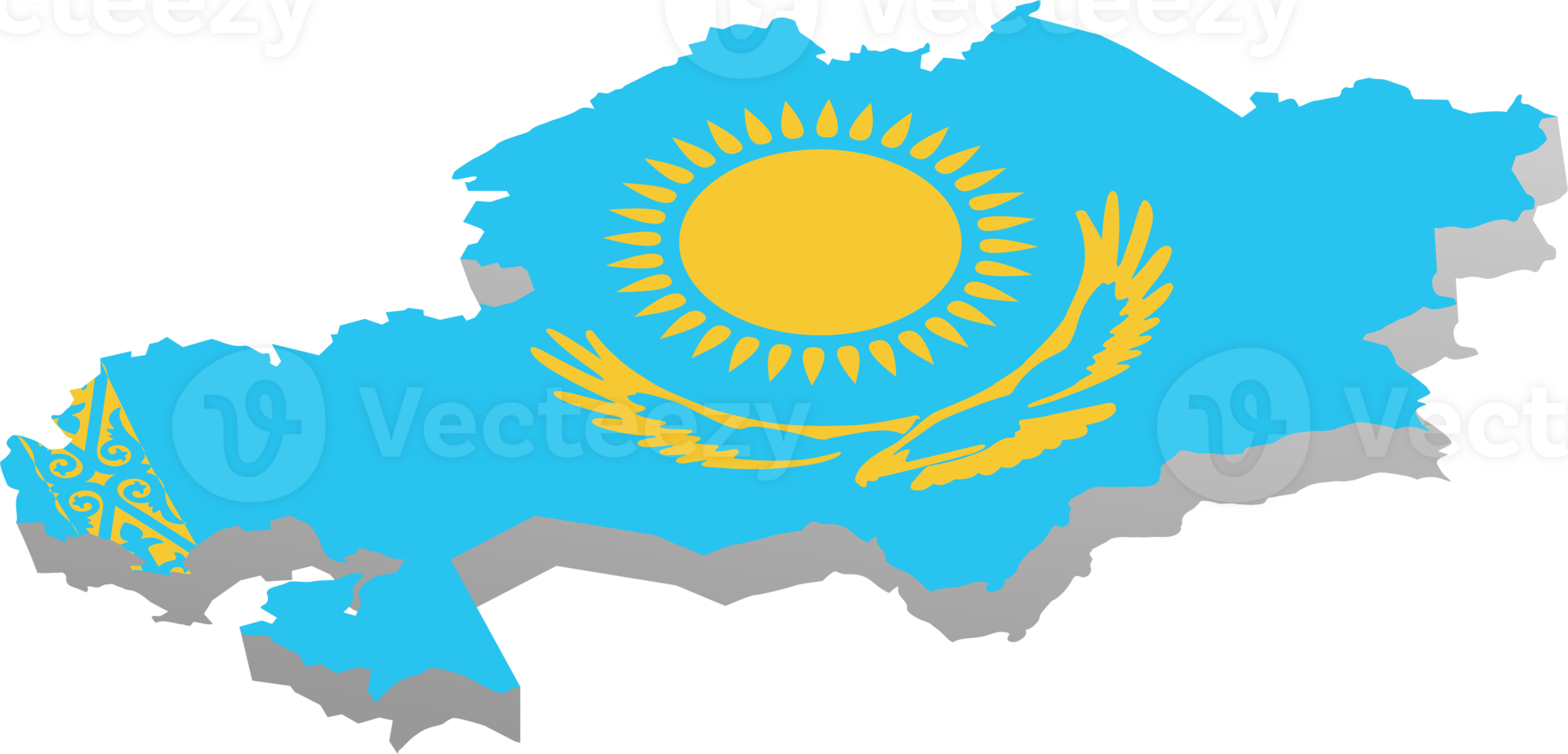 Kazakhstan country map location png