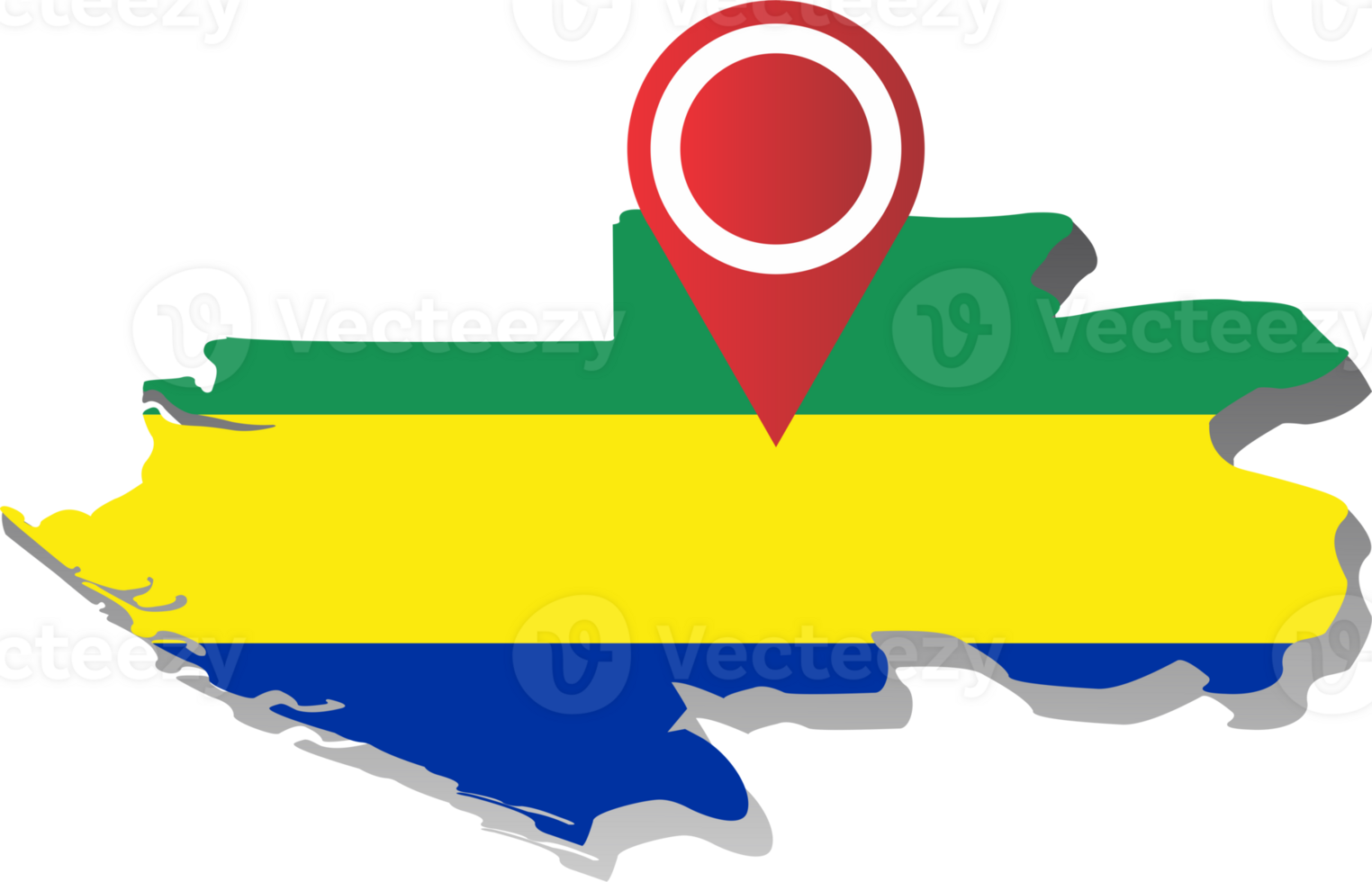 Gabon country map png