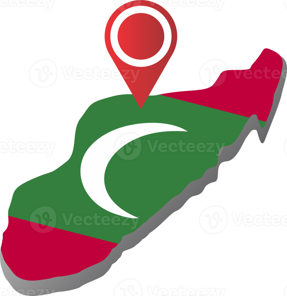 Maldives country map location png
