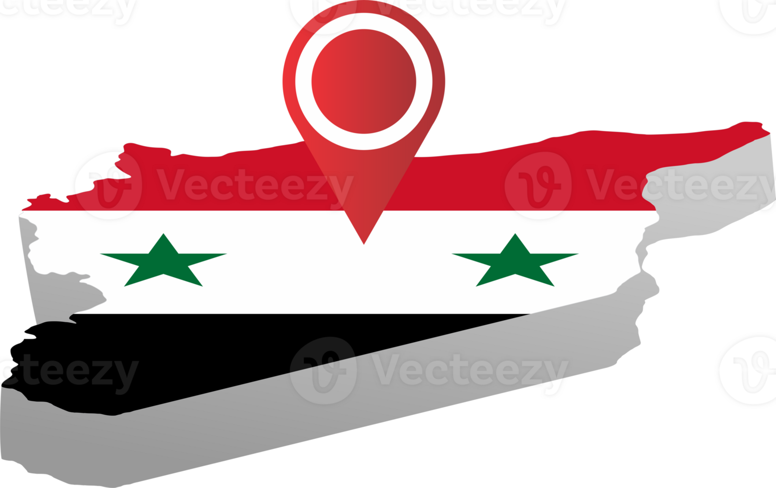 Syria country map flag location png
