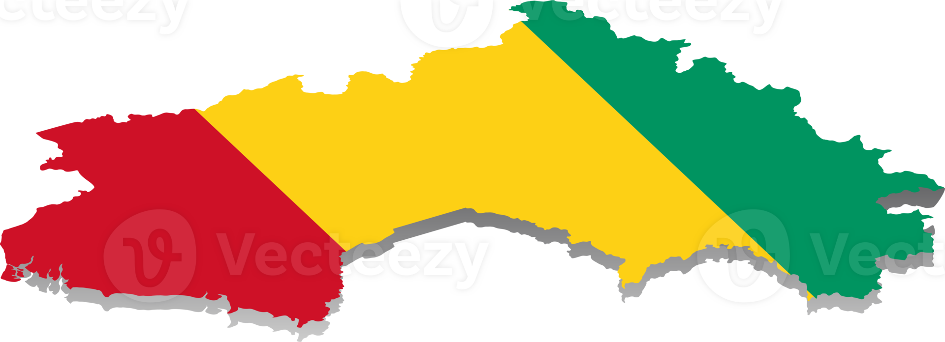 Guinea country map flag location png