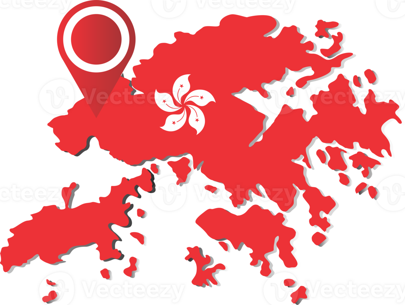 Hong kong country map png