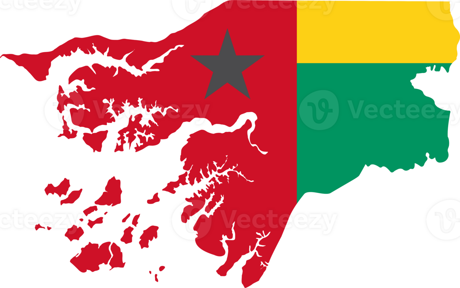Guinea Bissau country map png
