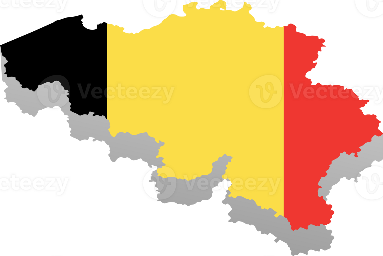 Belgium country map location png