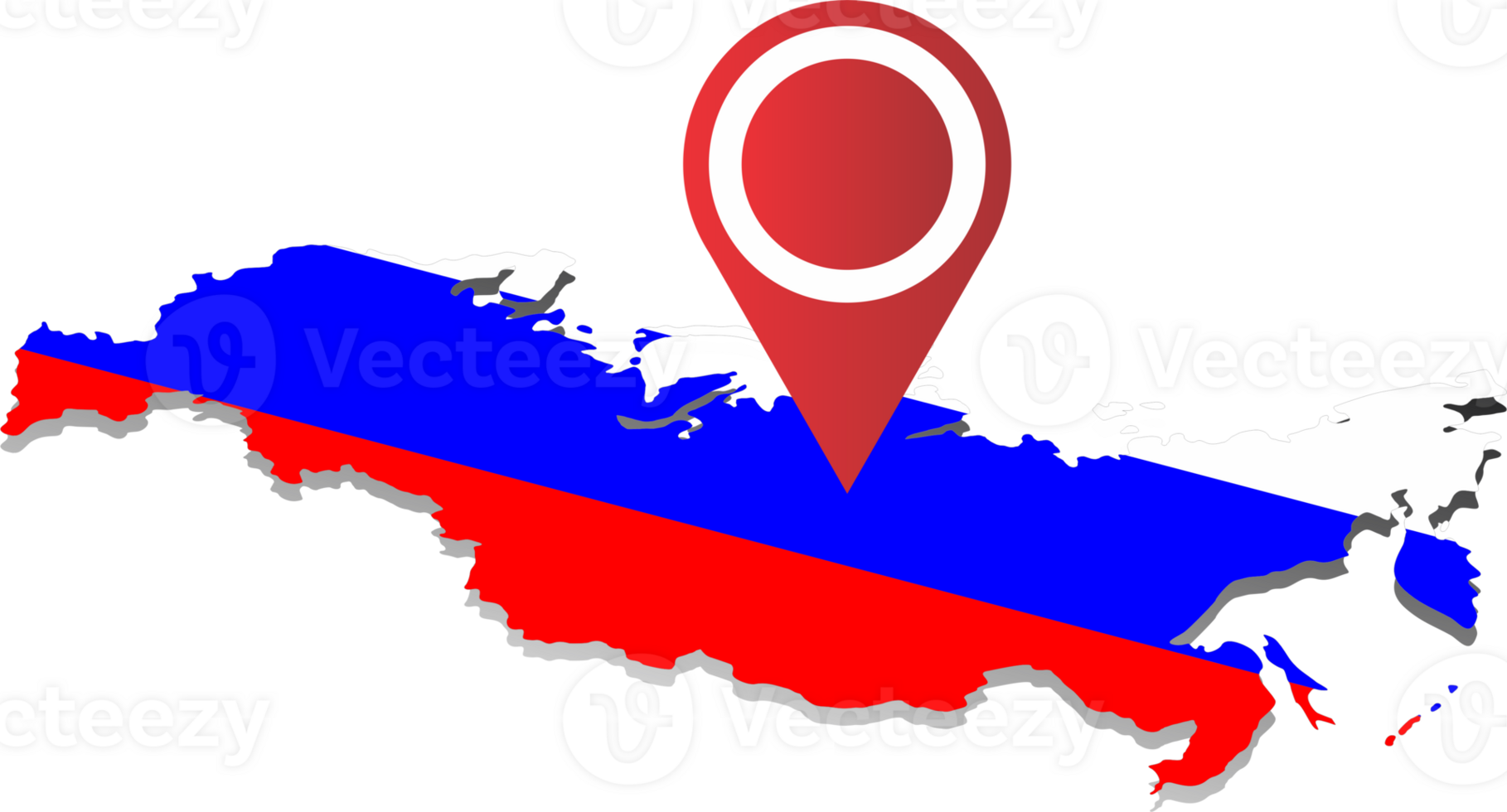 Russia country map location png