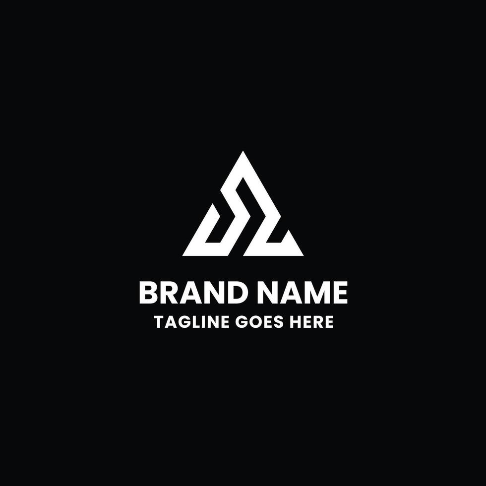 Creative A icon logo vector