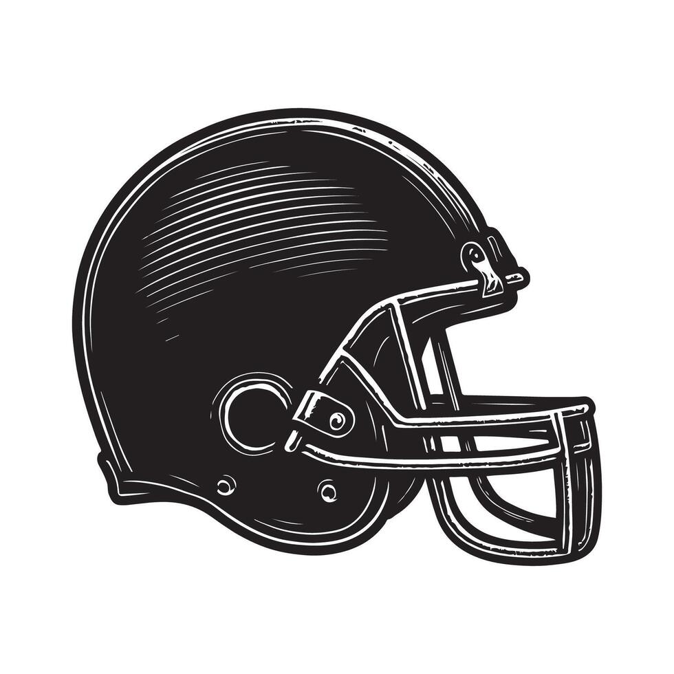 Helmet football america art vector