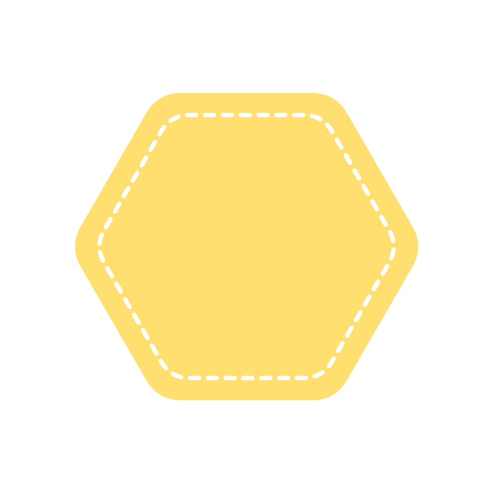 tracing hexagon geometric shape for preschool png