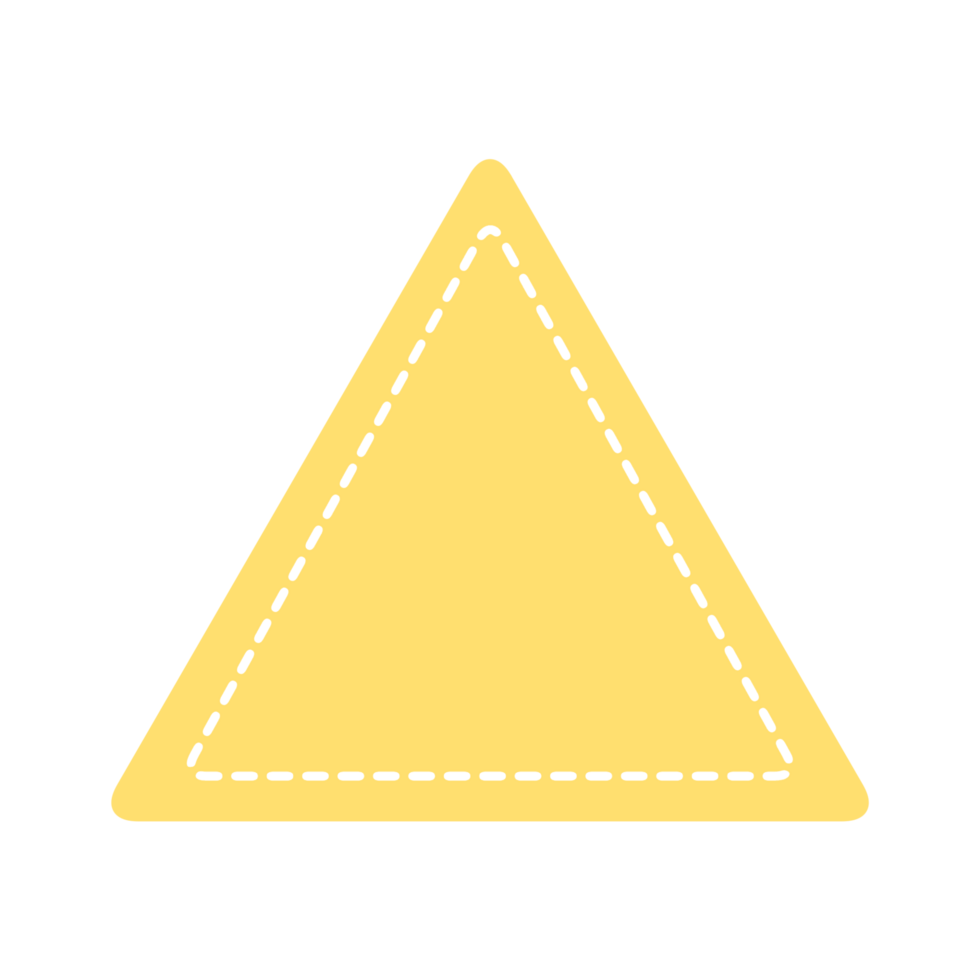 tracing triangle geometric shape for preschool png