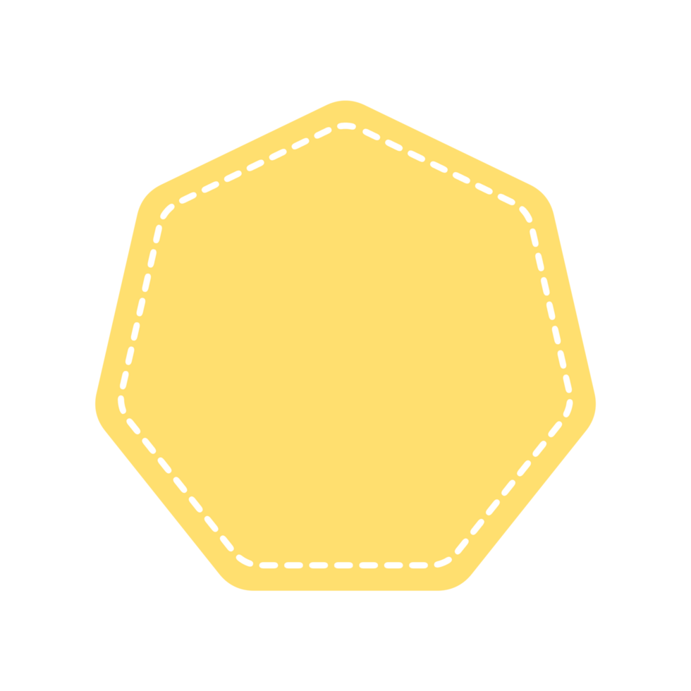 tracing heptagon geometric shape for preschool png
