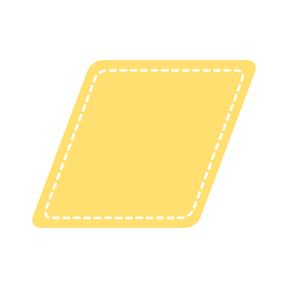 tracing rhombus geometric shape for preschool png