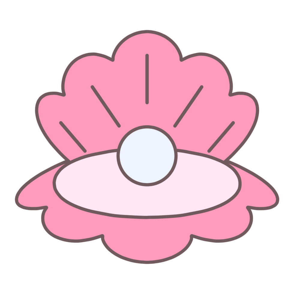Shell with pearl png