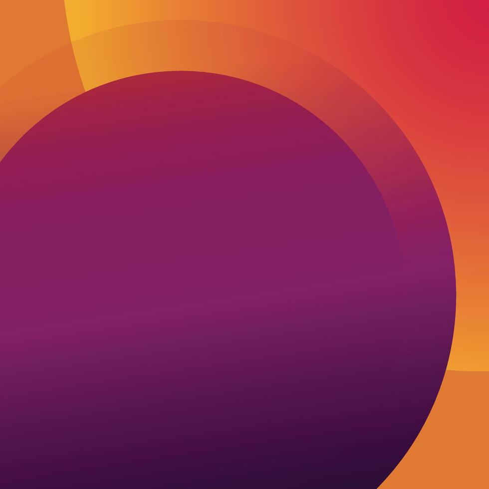 A purple and orange background with a circle in the center vector