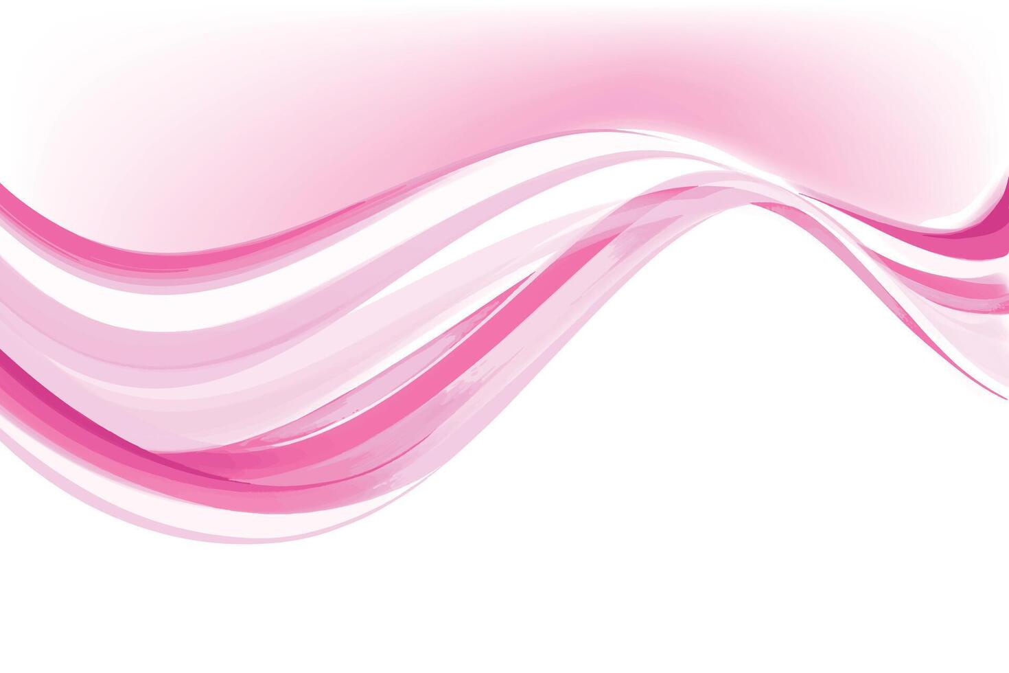 Abstract pink creative wave on white background vector