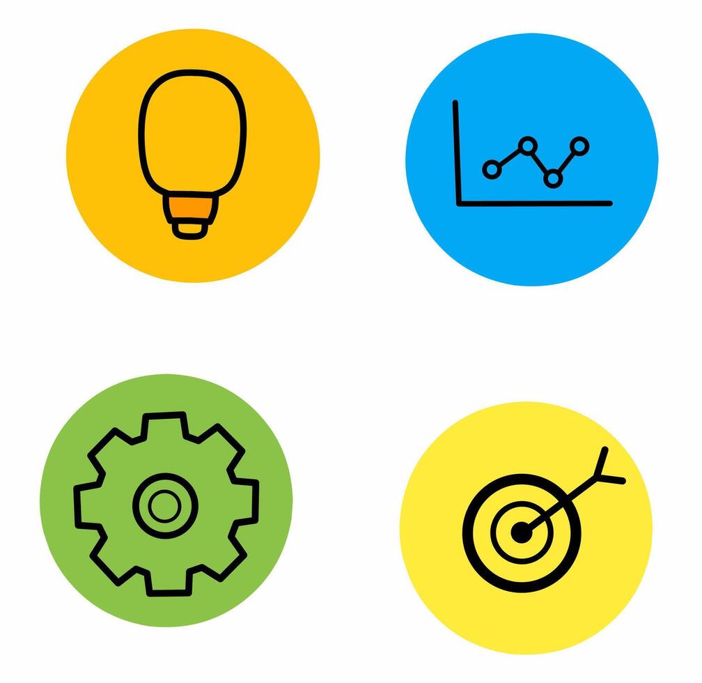 white background infographic icon set vector