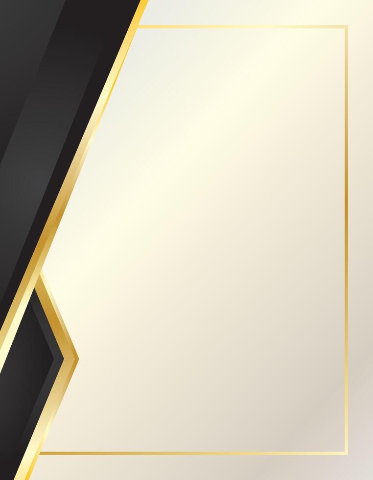 Golden black certificate border design background vector
