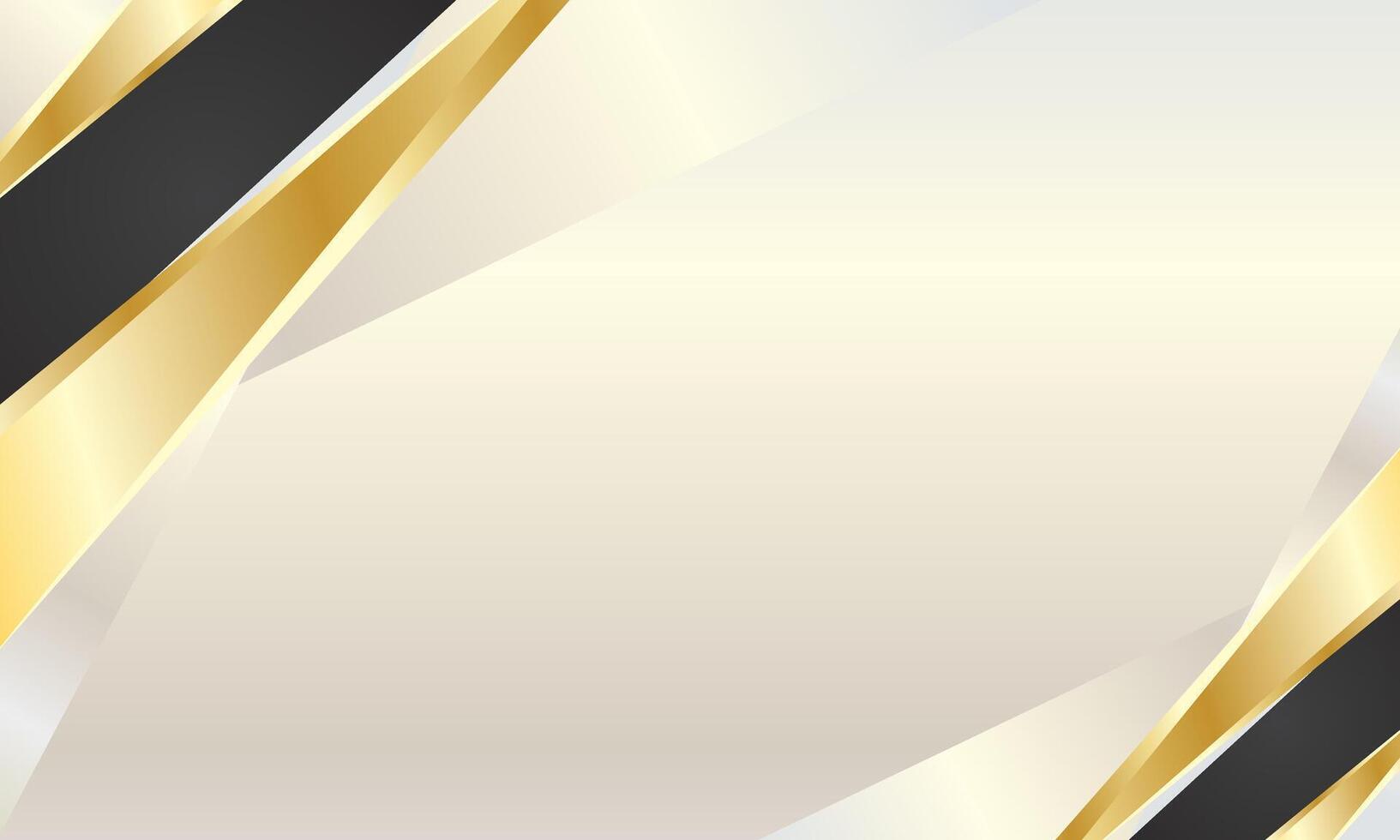 Luxury white certificate background with black and gold lines in the corners vector