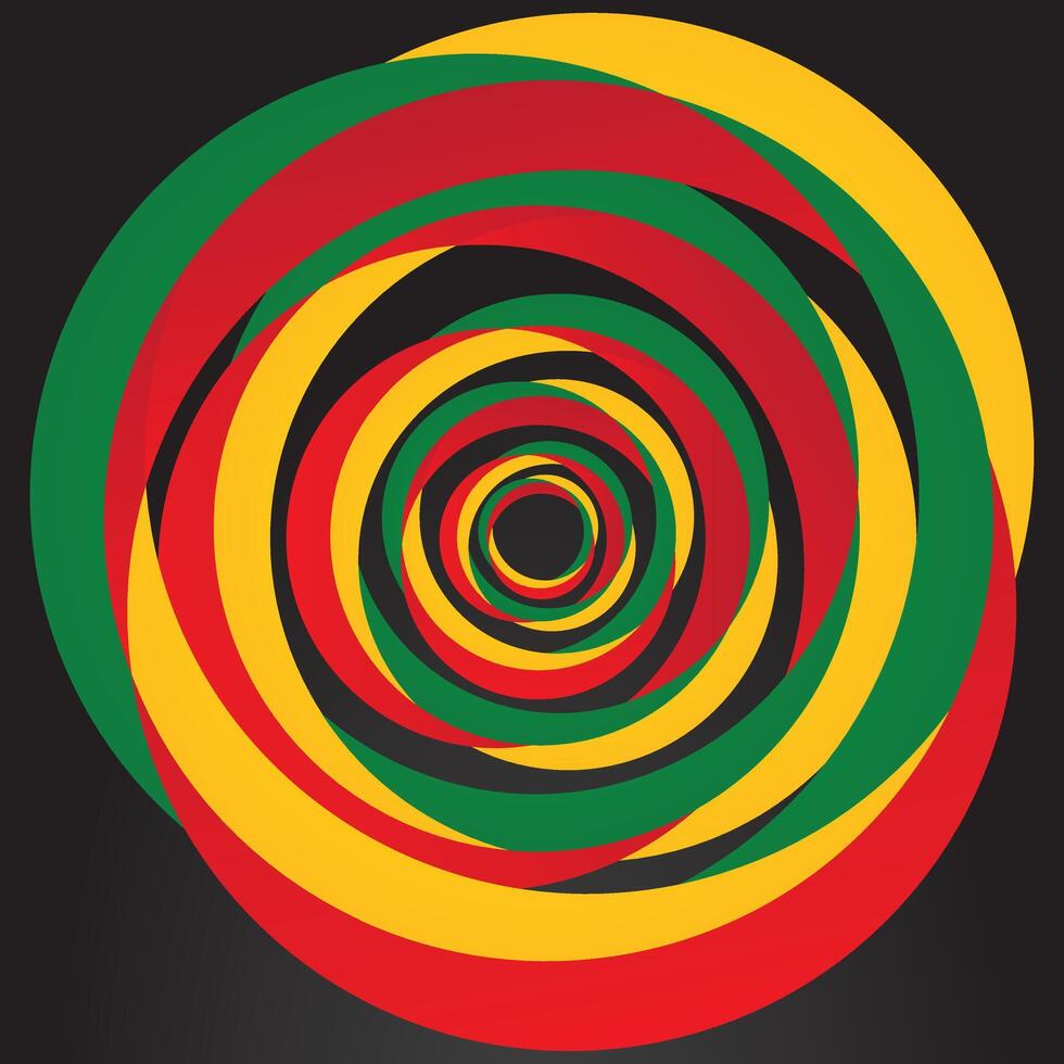 Red yellow green background design. Emancipation day celebrated background vector