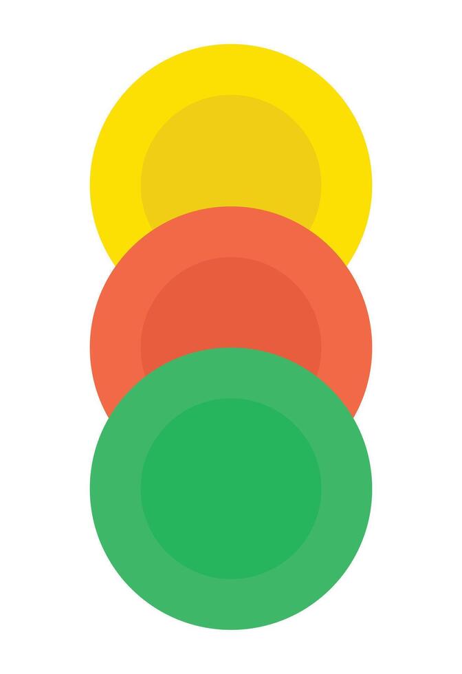 Design plate stack colorful vector