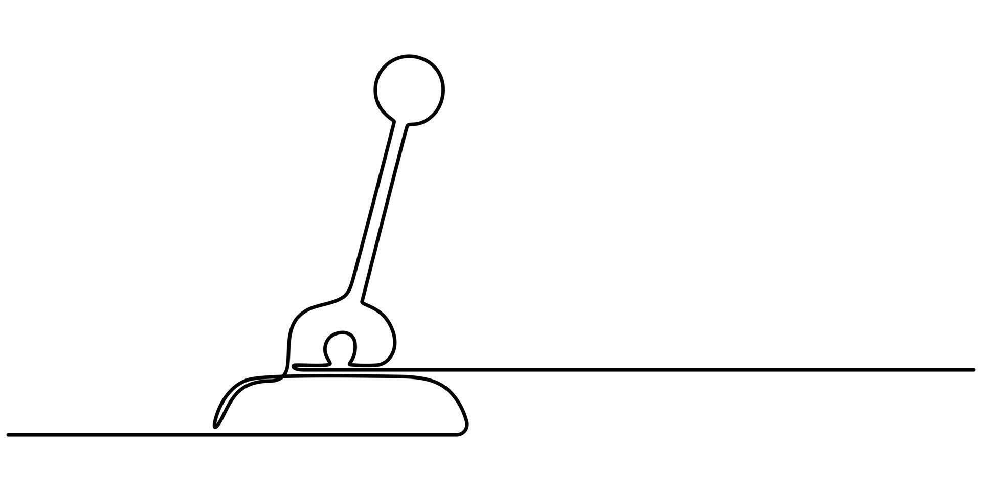 Lever Outline Icon, illustration, Lever icon set, illustration on white background, Continuous one line drawing vector