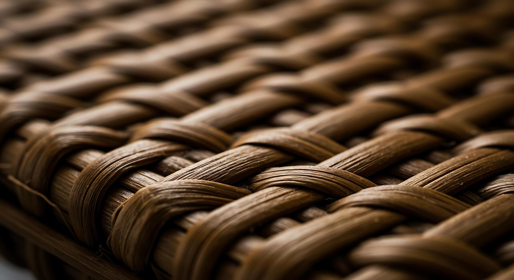 Brown Woven Surface Texture with Detailed Close Up Showing Weave Pattern photo