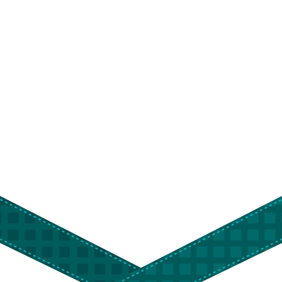 green ribbon isolated on white background vector