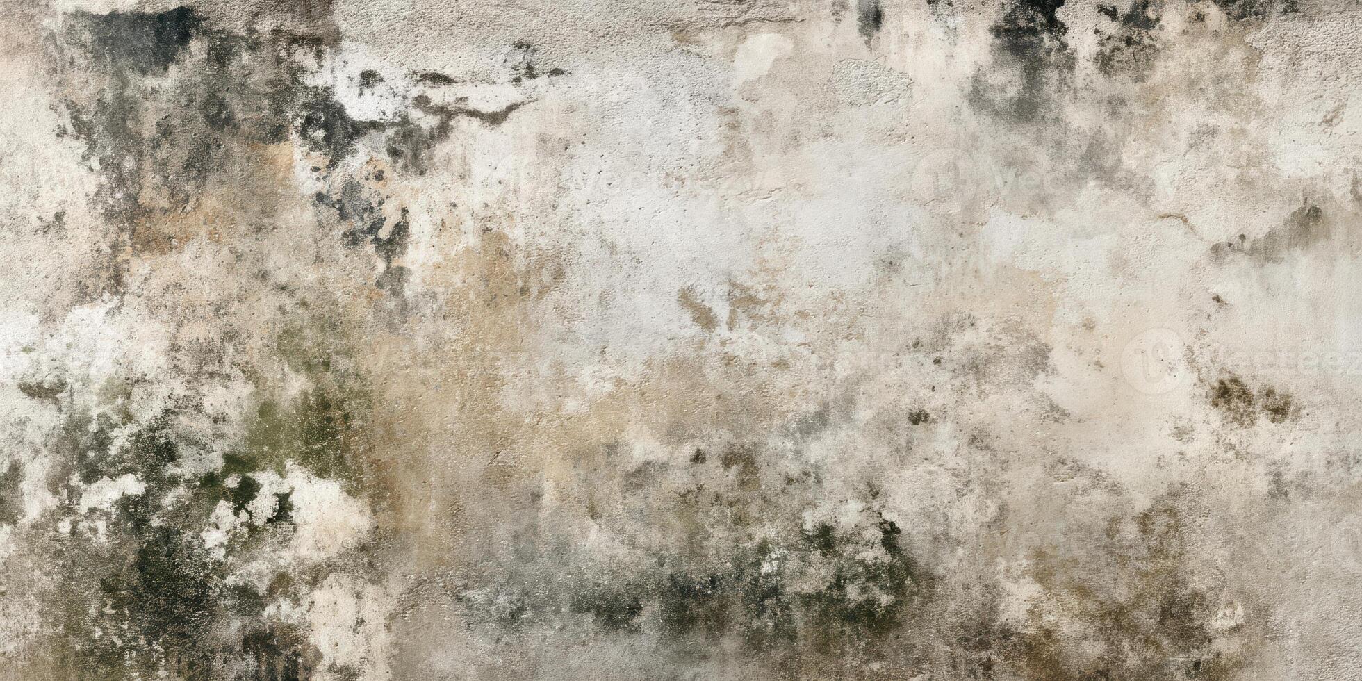 Weathered and Mossy Exterior Wall with Textural Details photo