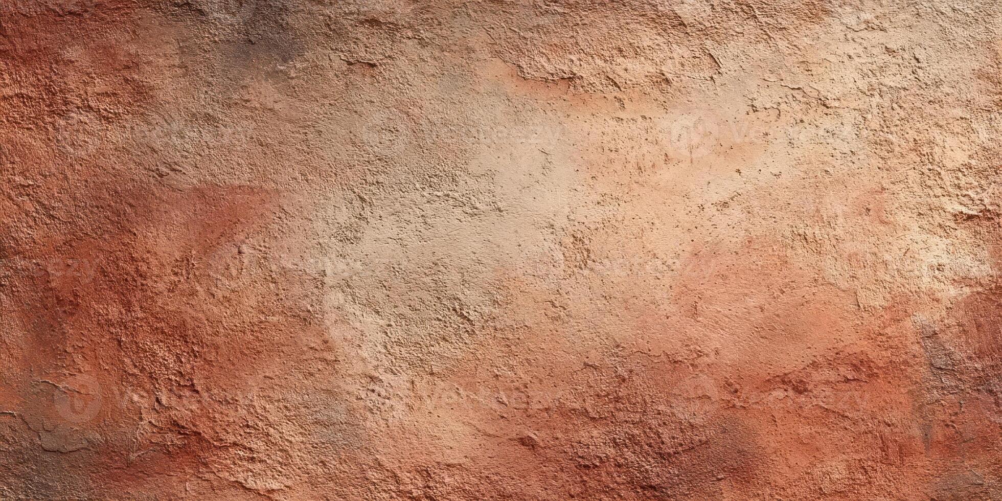 Textured Rusty Red Wall Surface with Rough Finish photo