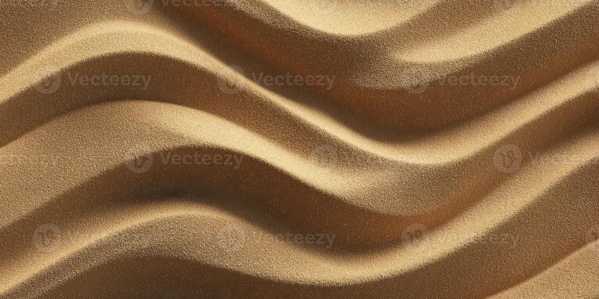 Close-up of Sand Dunes with Wavy Patterns and Shadows photo