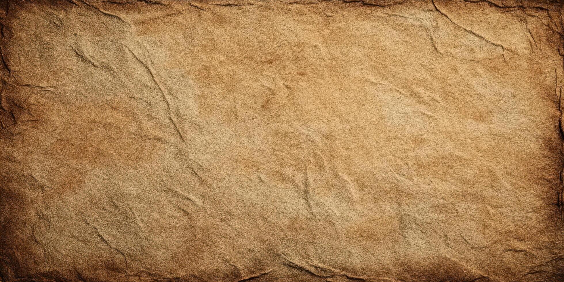 aged vintage textured paper background with wrinkles photo