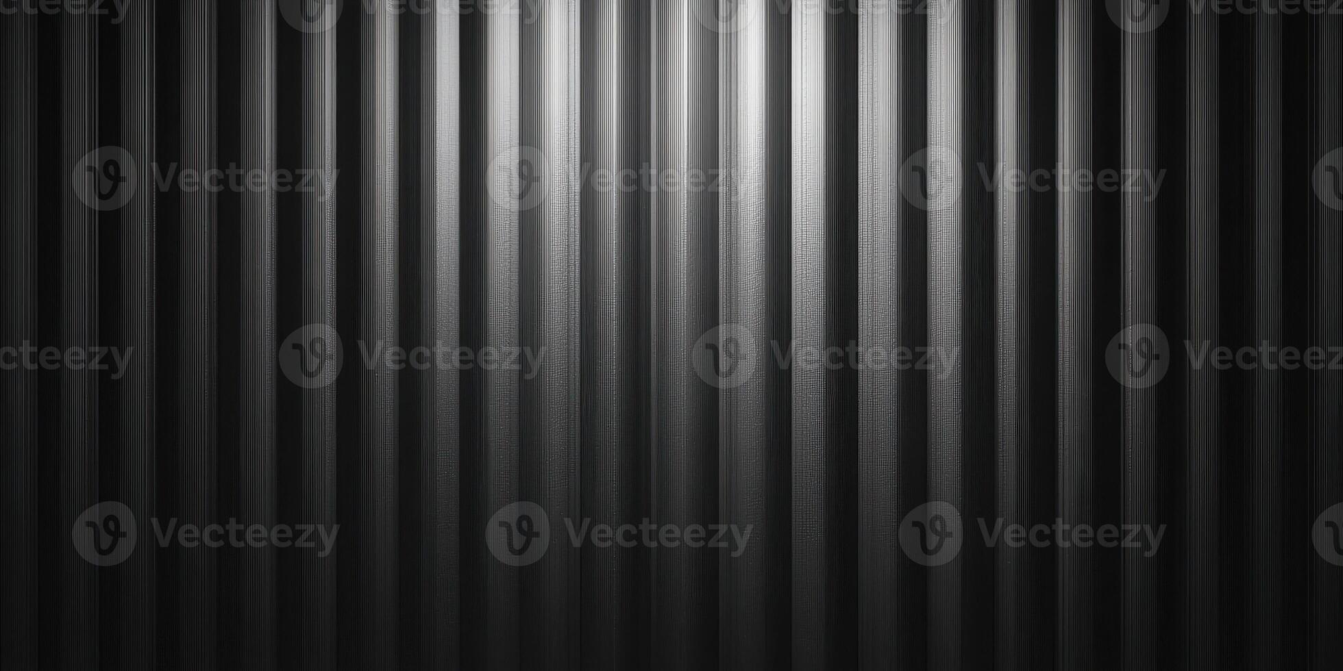 Vertical metallic ridged surface with lighting effect photo