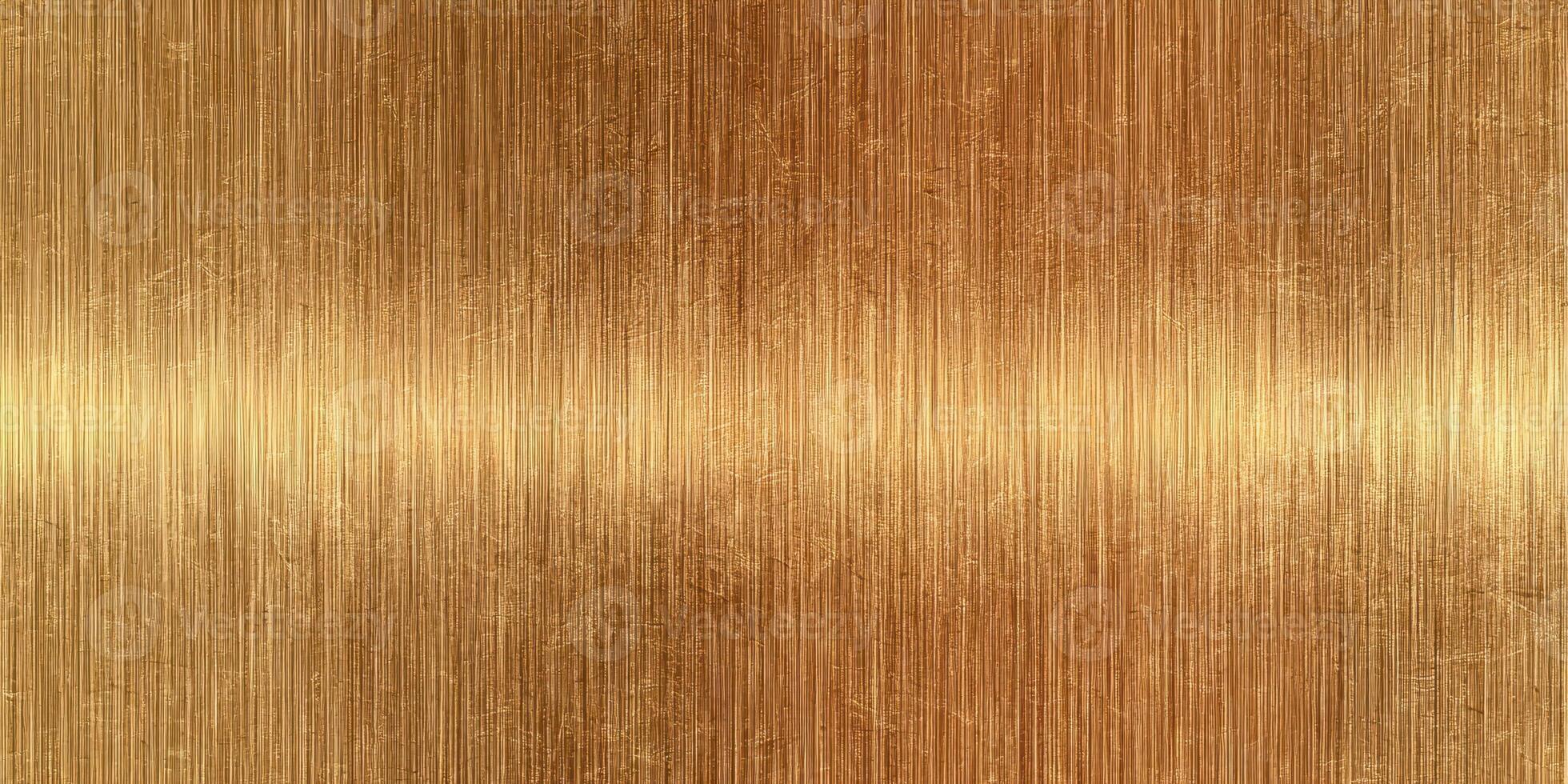 Shiny textured golden metal surface close up photo