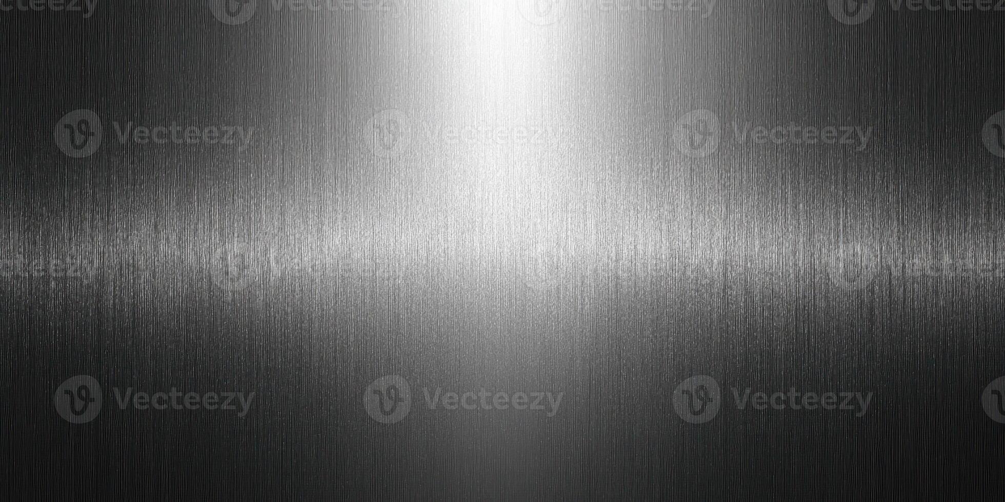 Abstract brushed metal texture with gradient light effect photo