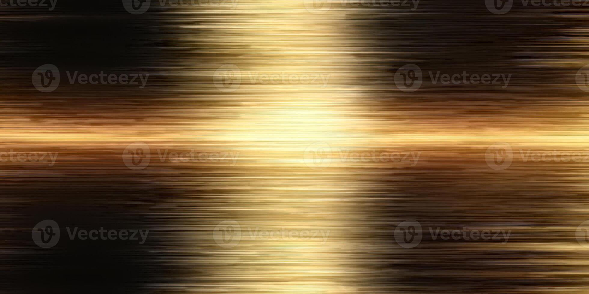 Abstract golden metallic horizontal light streaks background photo