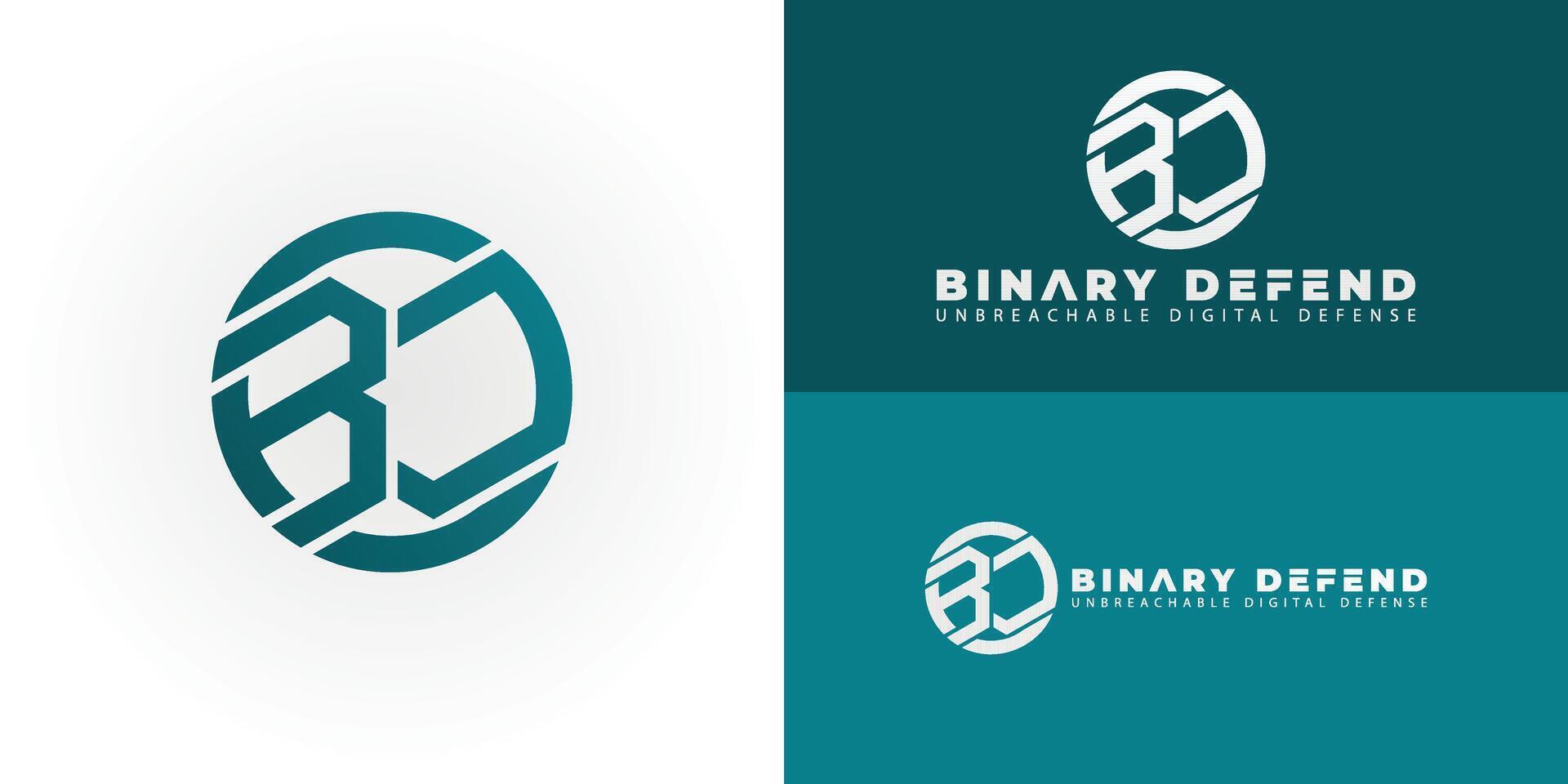 The geometric logo features the stylized initials BD integrated into a clean circular emblem. Its strong lines and modern structure convey a sense of digital security, precision, and forward-thinking. vector