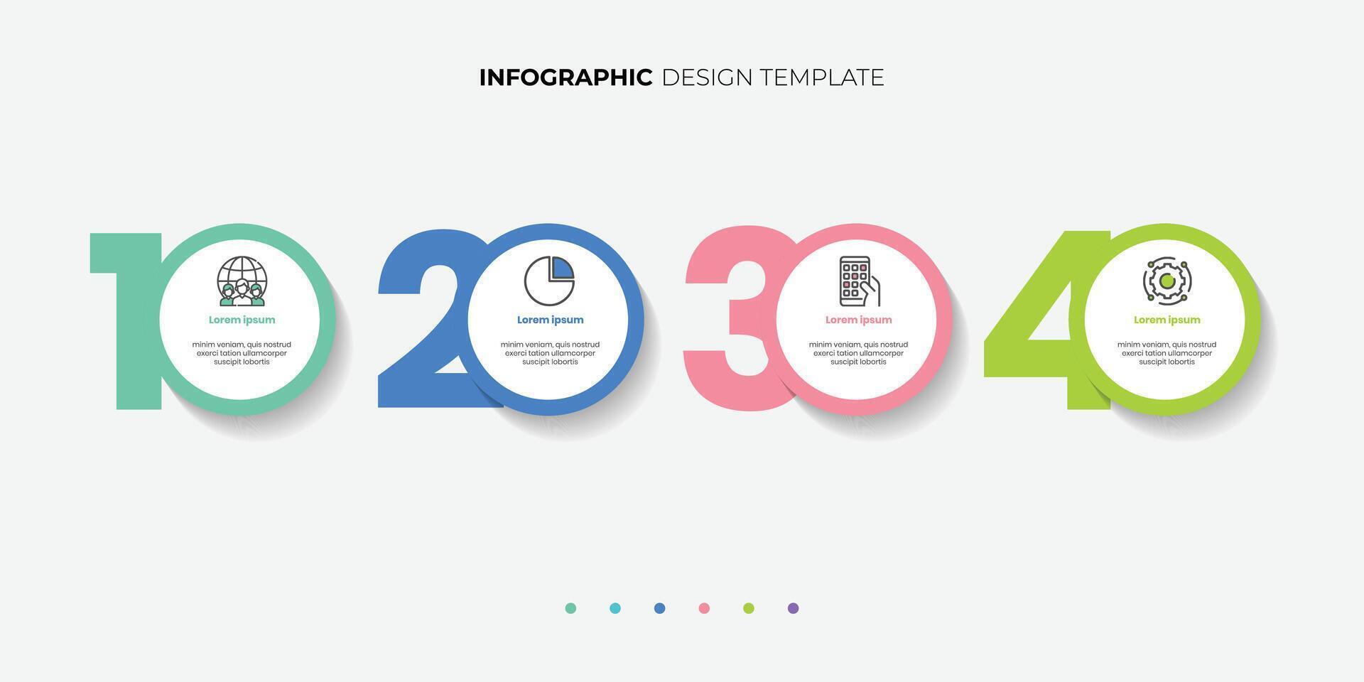 4 steps process infographic arrows design template. Planning, Marketing, Strategy and Business presentation. vector