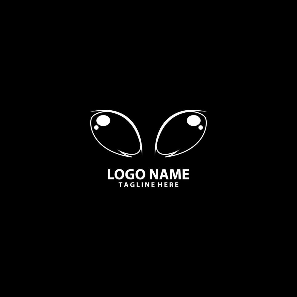 ant eyes logo design vector