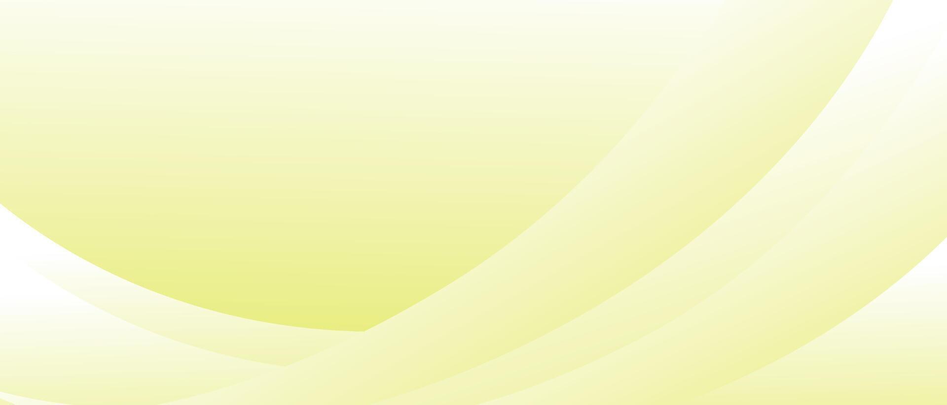 Abstract background with smooth light lines in yellow colors vector
