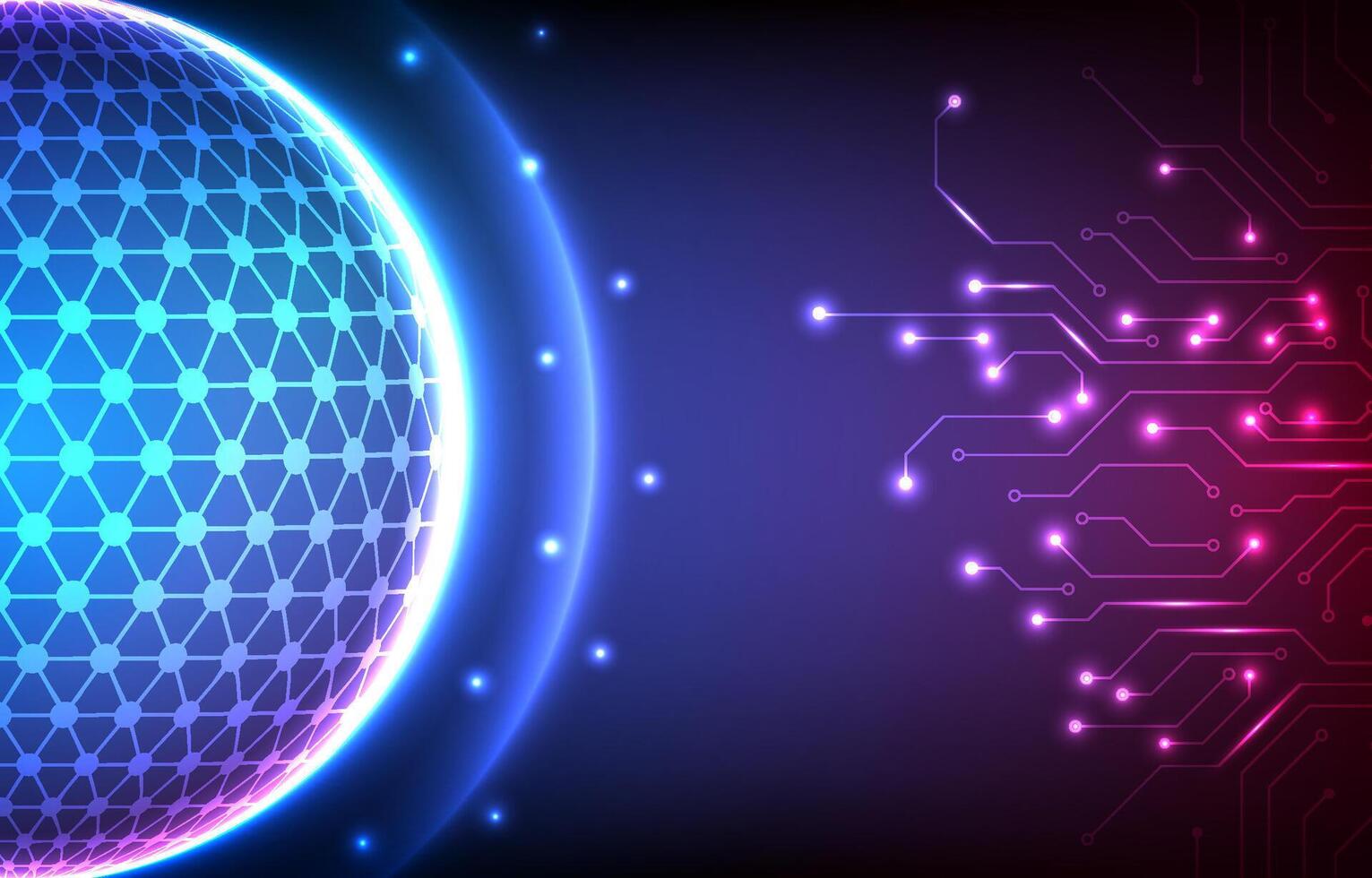 Digital technology background. Network cloud security concept. Design for online data circuit system internet wireless wifi world. vector