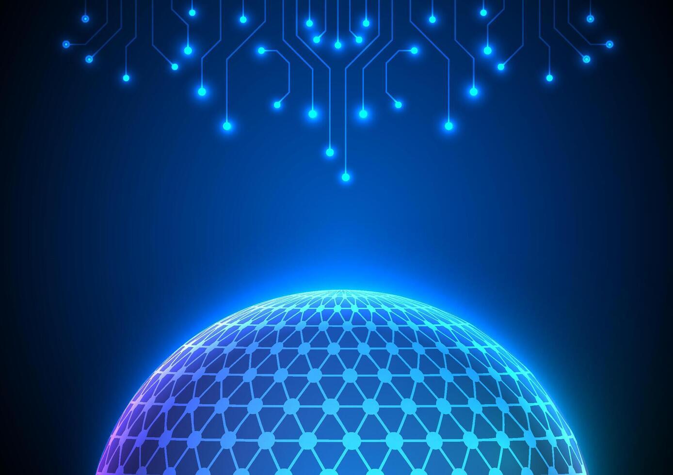 Digital technology background. Network cloud circuit concept. Design for online data system wireless wifi map world. vector