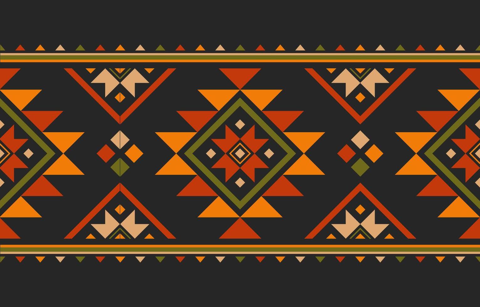 Native American ethnic pattern. Fabric hand craftabstract background concept. Design for Embroidery African Indigenous style carpet clothing ikat. vector