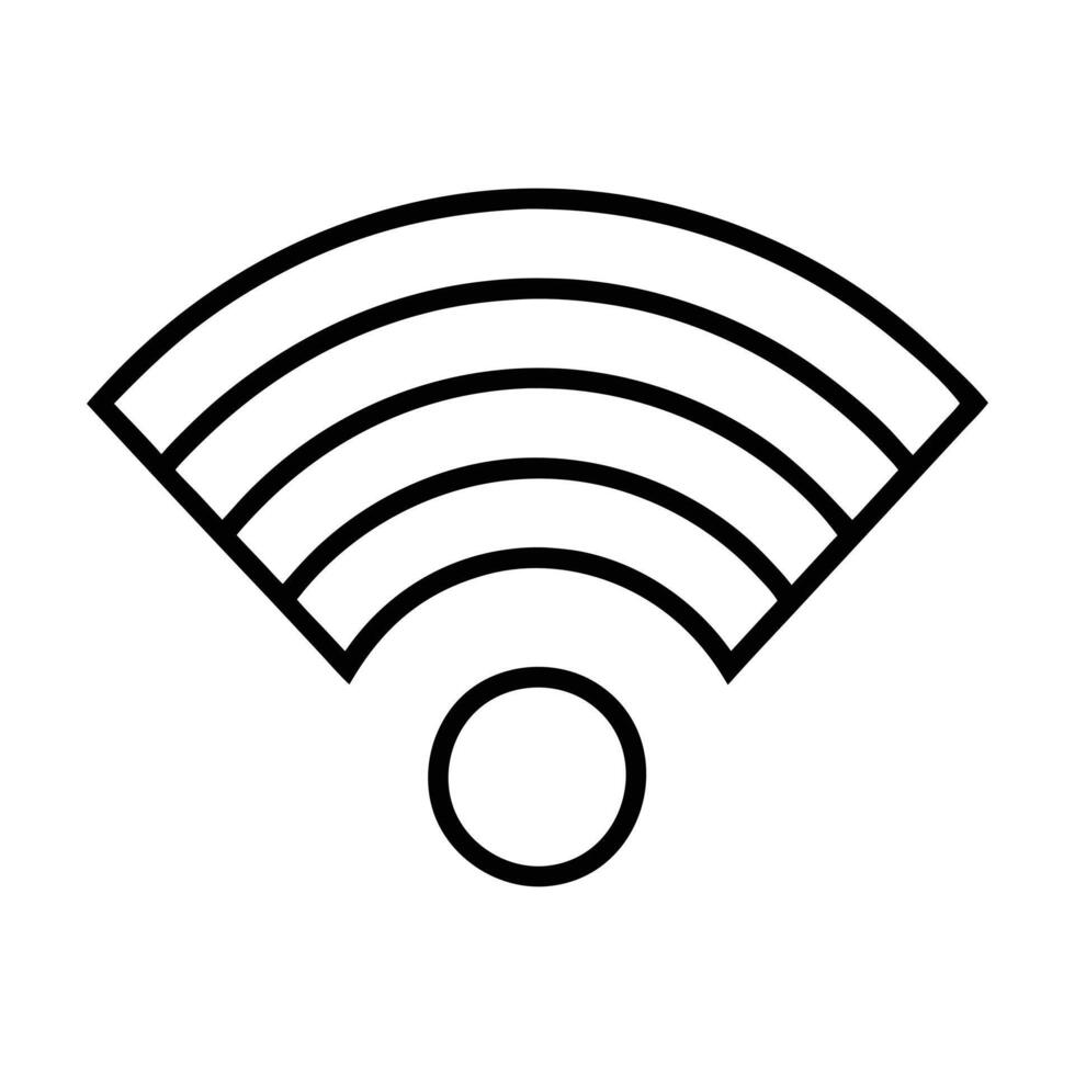 Wireless internet signal wifi icon connection network technology symbol vector