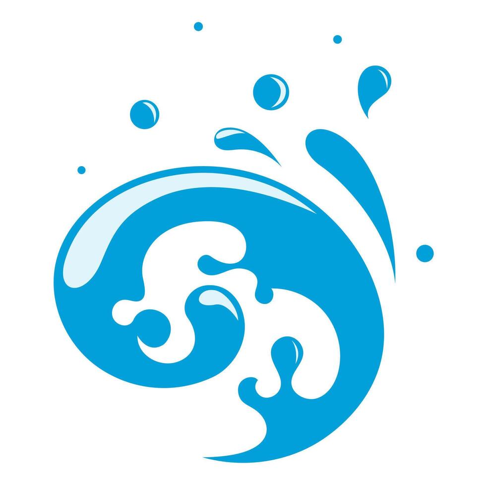 water splash illustration vector