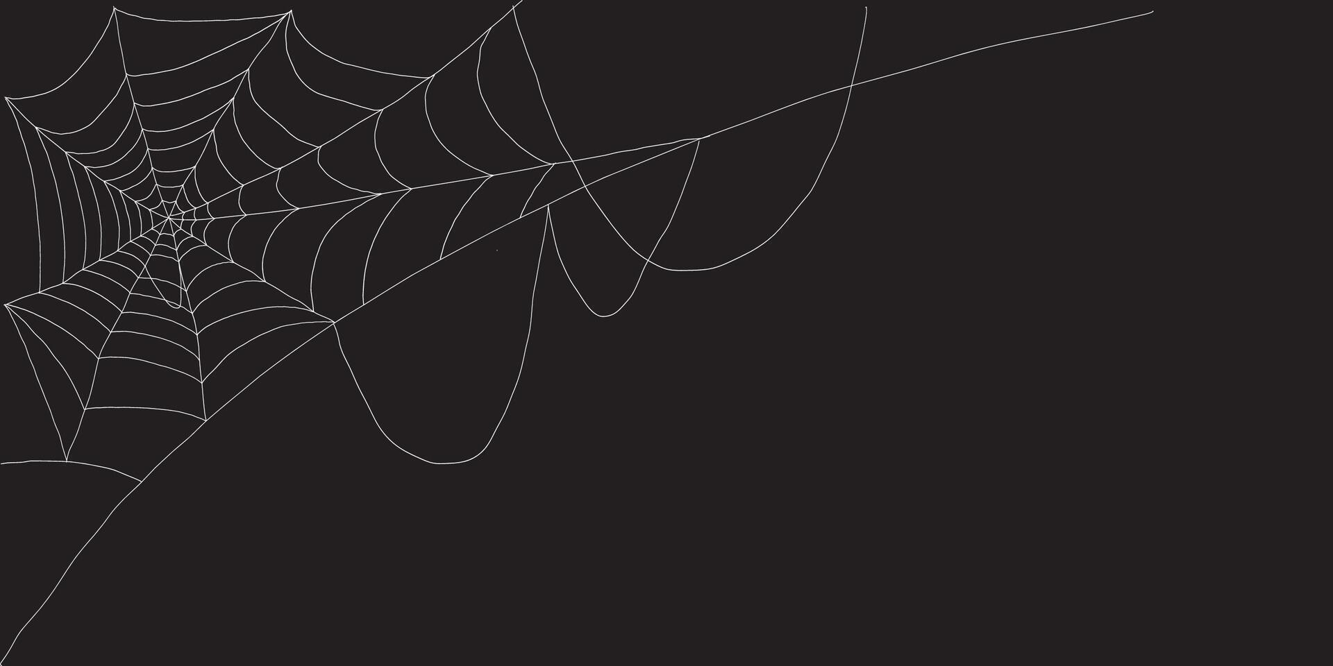 Haunted spiderweb corners collection scary black cobweb illustrations for Halloween vector