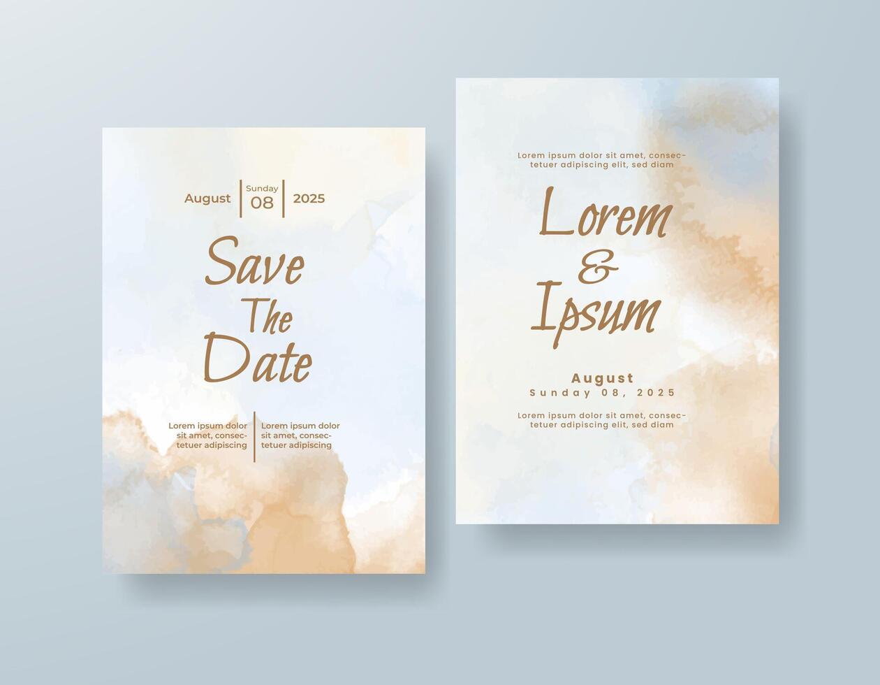 Garden geometric rehearsal dinner invite vector