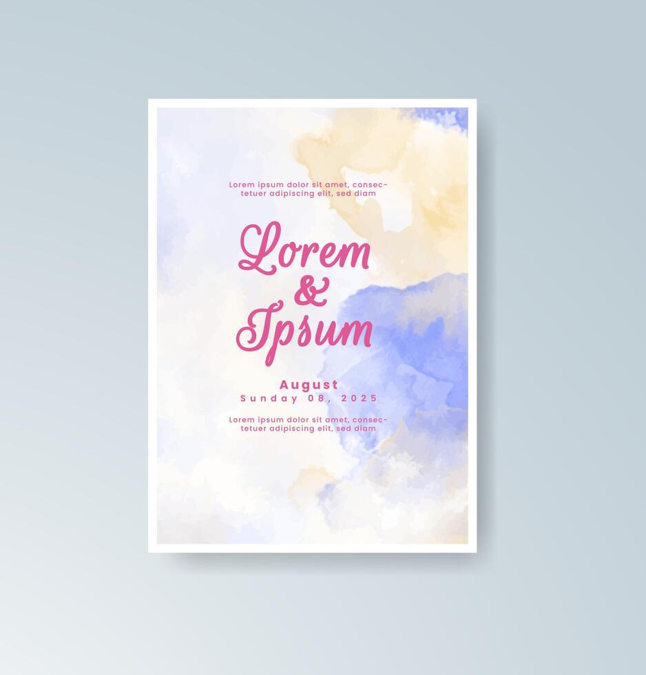 Botanical watercolor wedding welcome sign vector