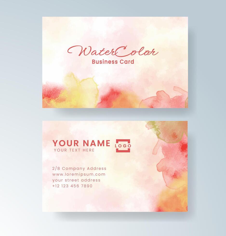 Abstract watercolor forms complementing clean fonts vector