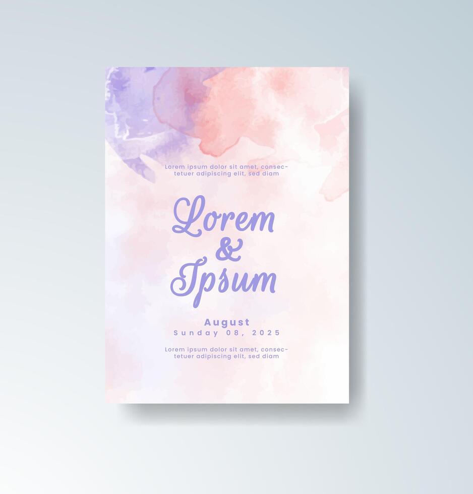 Elegant custom wedding details card vector
