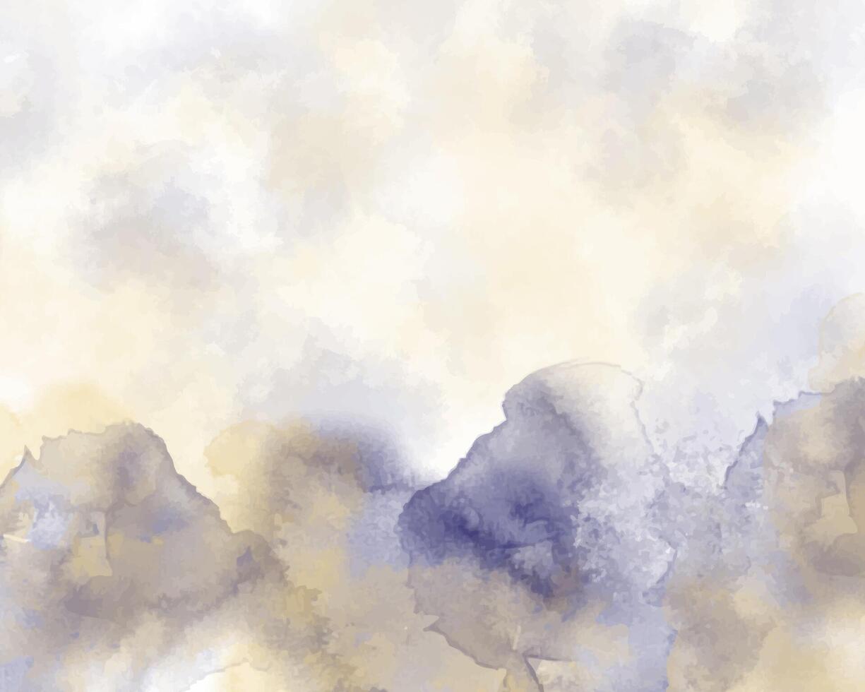 Vibrant watercolor splash with abstract shapes for background vector